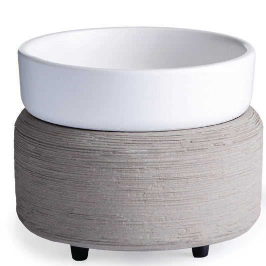 CANDLE WARMERS® GRAY 2 in1 Classic Duftlampe elektr. Keramik