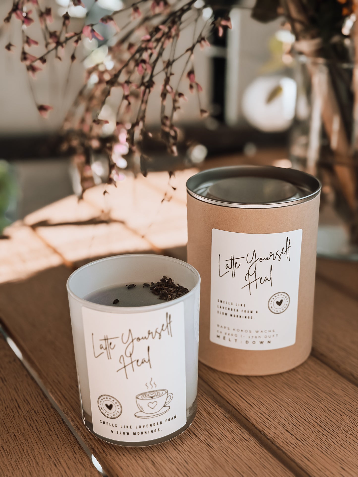 Latte Yourself Heal - Dochtlose Kerze