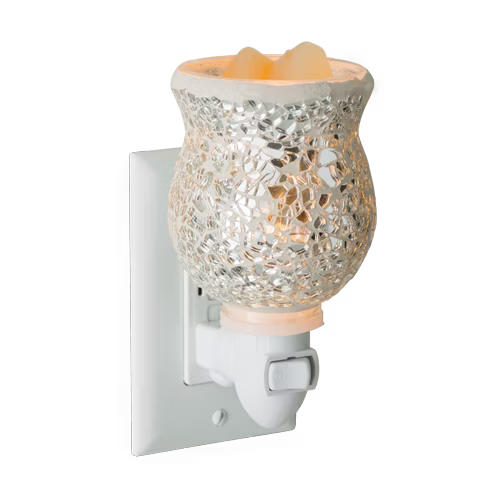 CANDLE WARMERS® Plug Duftlampe REFLECTION elektrisch silber aus Glas