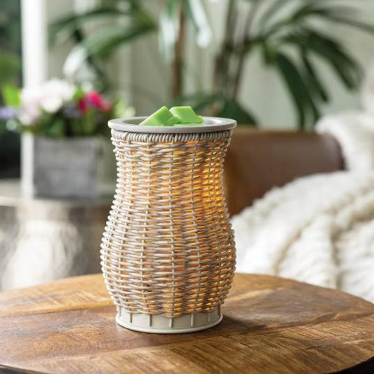 CANDLE WARMERS® Illumination Duftlampe GRAY WASHED WICKER
