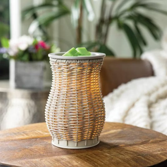 CANDLE WARMERS® Illumination Duftlampe GRAY WASHED WICKER