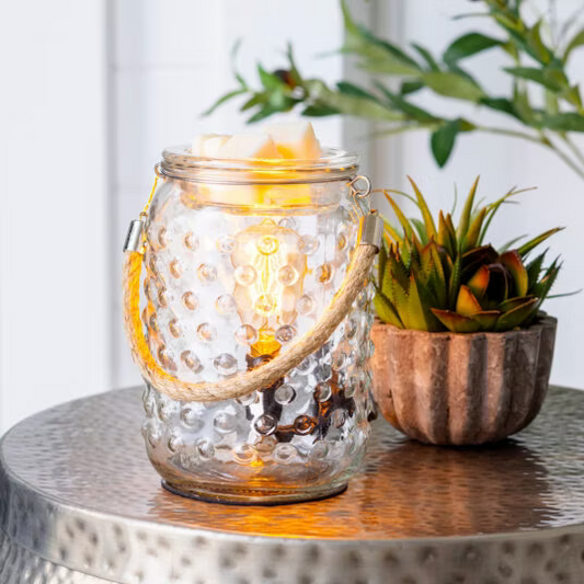 CANDLE WARMERS® Edison Duftlampe HOBNAIL & ROPE (aus Glas)