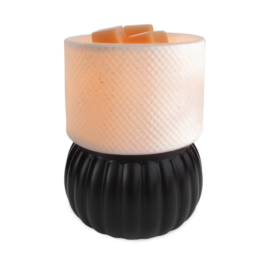 CANDLE WARMERS® Illumination Duftlampe LUXE LAMP elektrisch schwarz/weiß (aus Keramik)