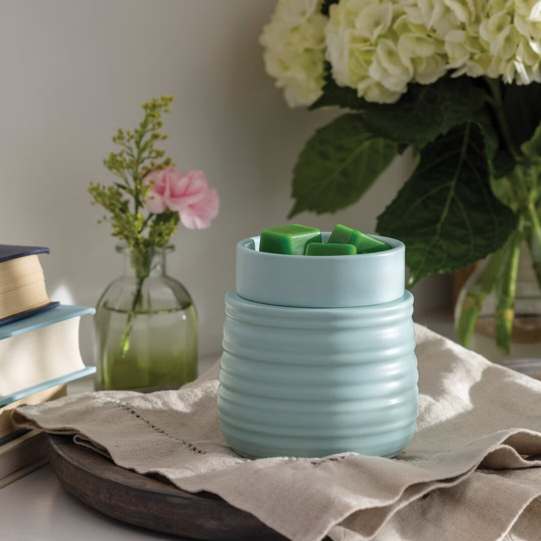 CANDLE WARMERS® Duftlampe mit Heizplatte RUCHE türkisblau