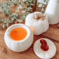 Curly Pumpkin White – Stövchen für Duftwachs & Duftöl