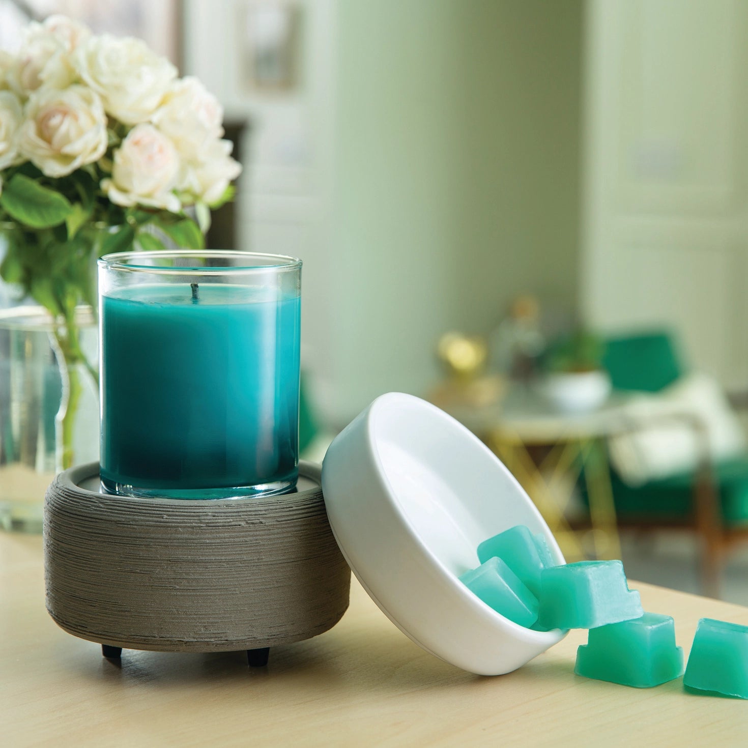 CANDLE WARMERS® GRAY 2 in1 Classic Duftlampe elektr. Keramik