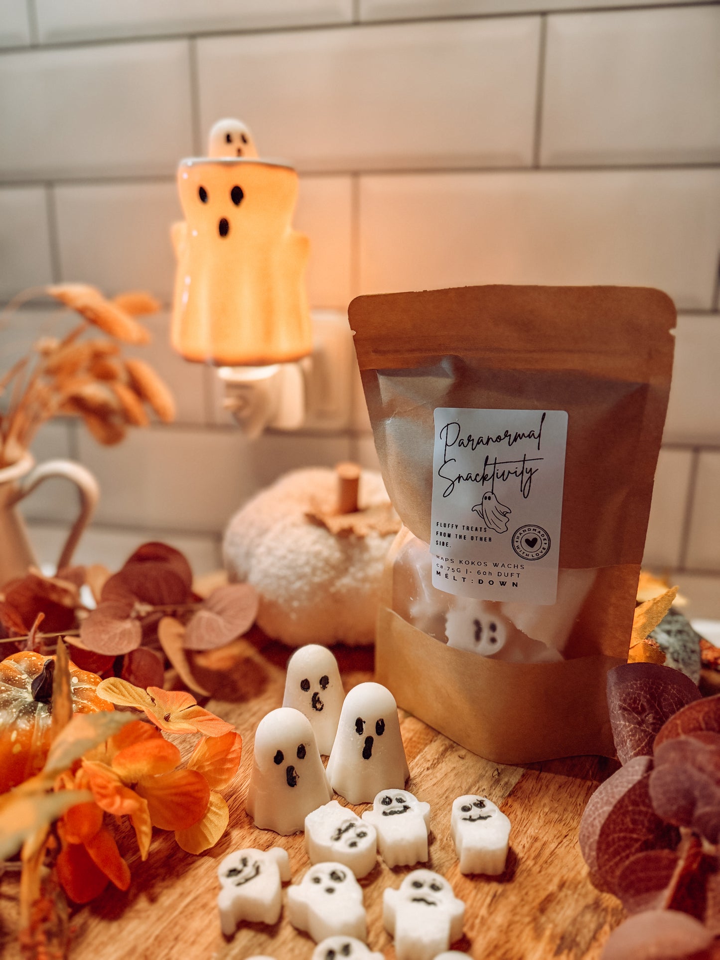 CANDLE WARMERS® Plug Duftlampe GHOST elektrisch weiß aus Keramik
