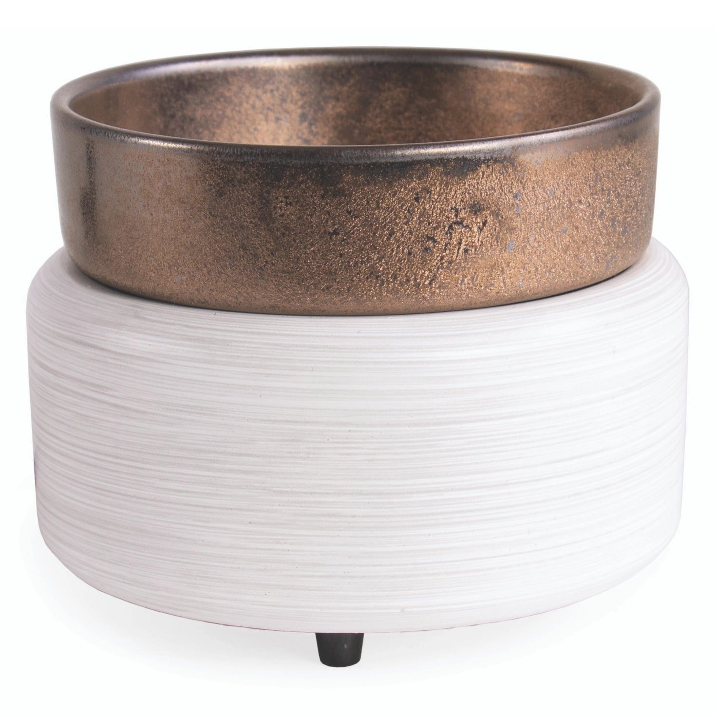 CANDLE WARMERS® WHITE WASHED BRONZE 2 in1 Classic Duftlampe