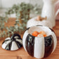 Striped Pumpkin – Schwarz-weißes Stövchen für Duftwachs & Duftöl