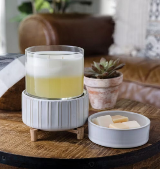 CANDLE WARMERS® CERAMIC & WOOD 2 in1 Classic Duftlampe