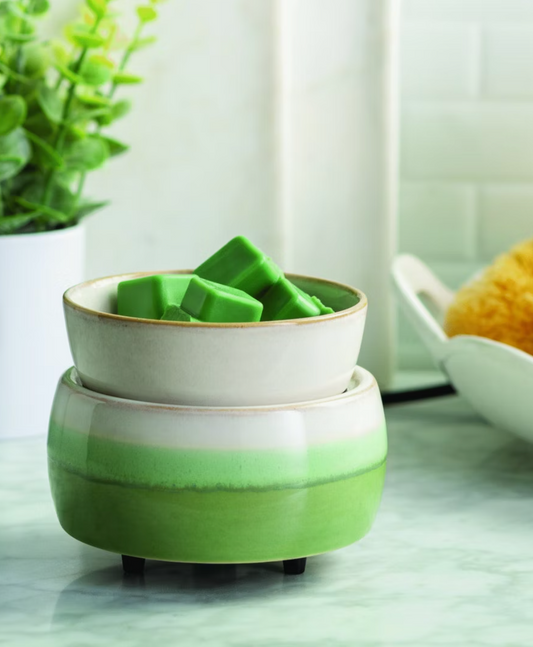 CANDLE WARMERS® 2 in1 Classic Duftlampe MATCHA LATTE creme/grün