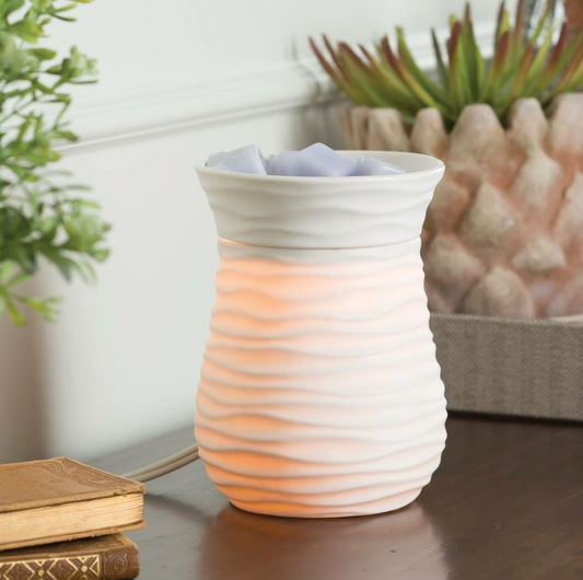 CANDLE WARMERS® Illumination Duftlampe HARMONY elektrisch matt weiß aus Bisquit Porzellan
