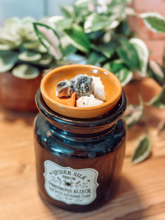 Spider Silk Serum – Trankflaschen-Stövchen für Duftwachs & Duftöl