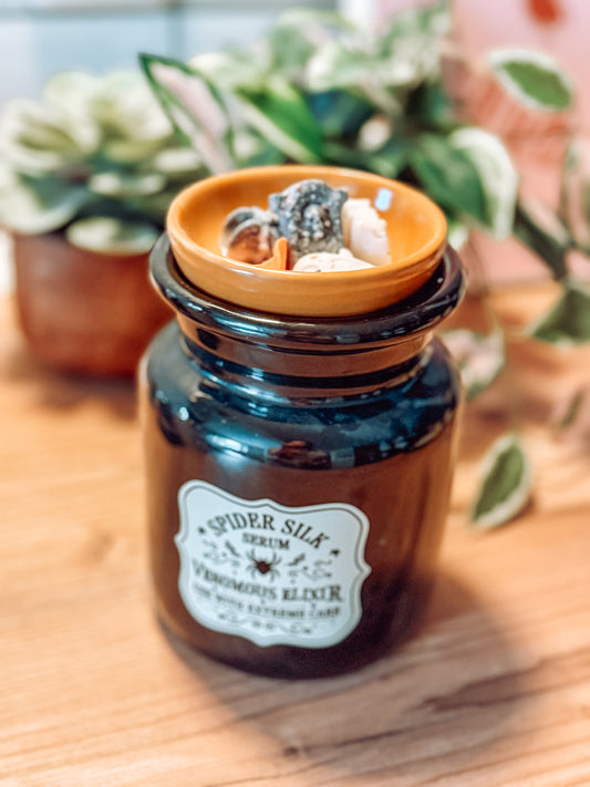 Spider Silk Serum – Trankflaschen-Stövchen für Duftwachs & Duftöl