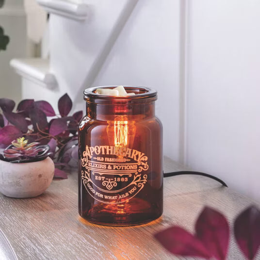 CANDLE WARMERS® Edison Duftlampe APOTHECARY JAR elektrisch aus Glas