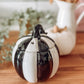 Striped Pumpkin – Schwarz-weißes Stövchen für Duftwachs & Duftöl