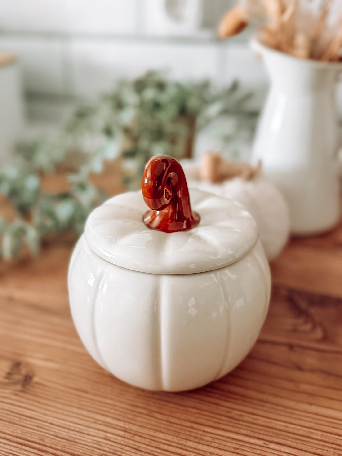 Curly Pumpkin White – Stövchen für Duftwachs & Duftöl