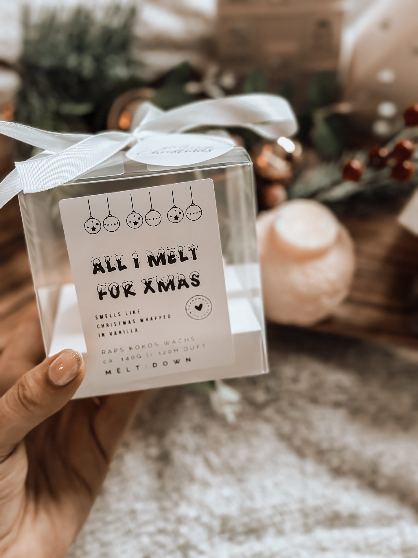 All I Melt For Xmas Duftwachs Weihnachtskugel