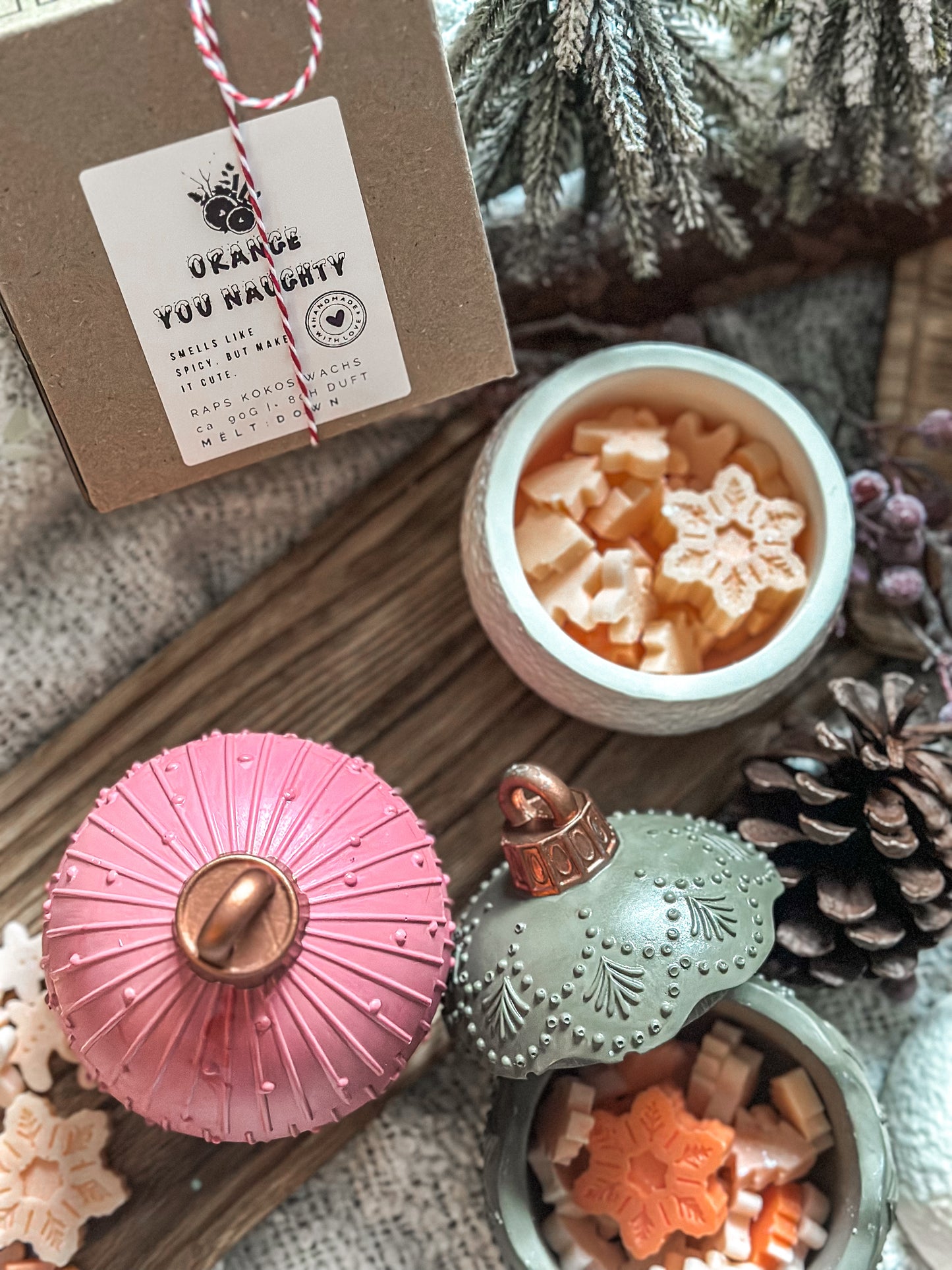 Orange You Naughty Duftwachs in edler Weihnachtsdose