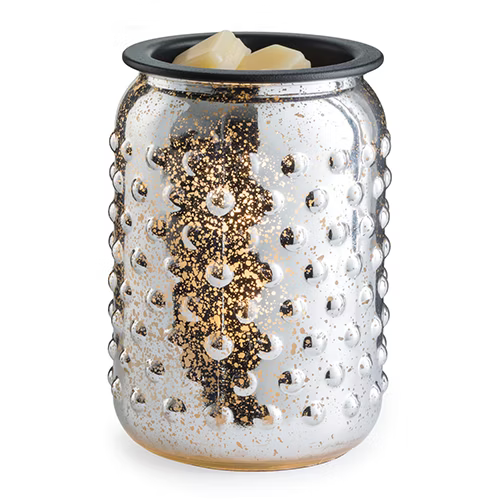 CANDLE WARMERS® Illumination Duftlampe MERCURY elektrisch silber aus Glas