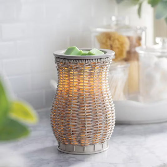 CANDLE WARMERS® Illumination Duftlampe GRAY WASHED WICKER