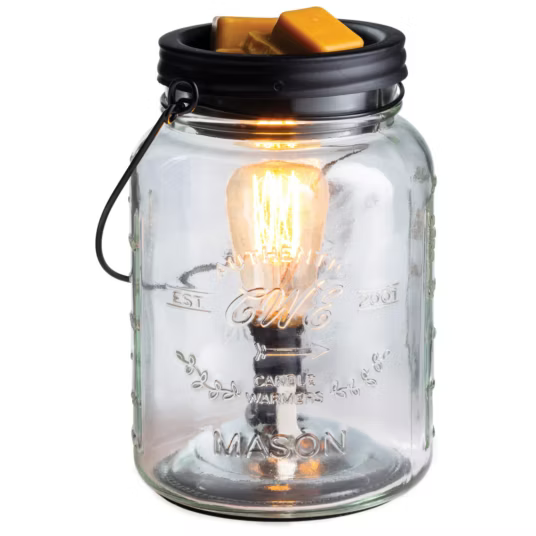 CANDLE WARMERS® Edison Duftlampe MASON JAR elektrisch aus Glas