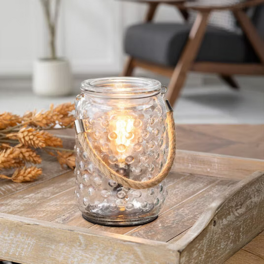 CANDLE WARMERS® Edison Duftlampe HOBNAIL & ROPE (aus Glas)