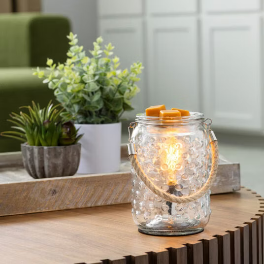 CANDLE WARMERS® Edison Duftlampe HOBNAIL & ROPE (aus Glas)