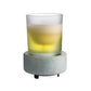 Beach Glass 2-in-1-Duftlampe mit leuchtender Duftkerze auf der Heizplatte – freigestellt