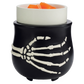 CANDLE WARMERS® Skeleton Hand elektrischer Duftwachs-Wärmer aus schwarzer Keramik