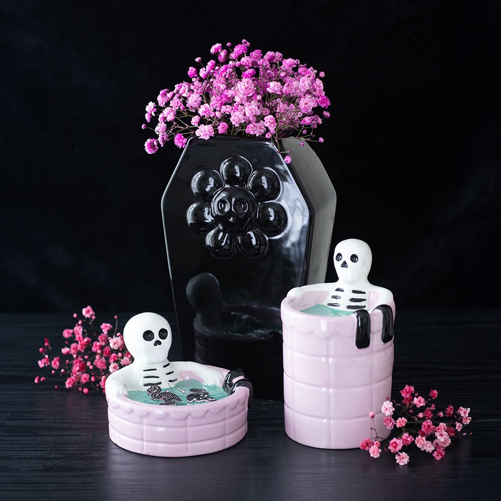Dead Cool Skeleton Pool-Stövchen – Dead Hot Days Kollektion