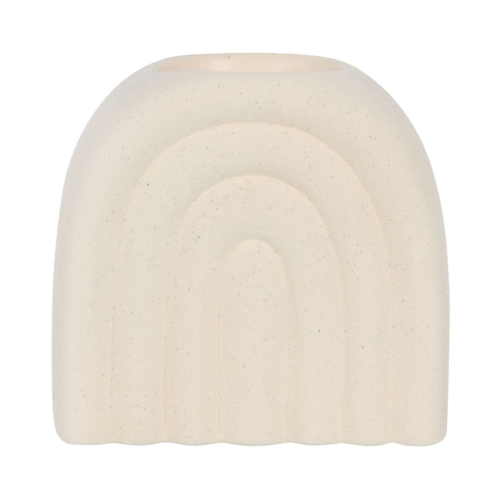 Cream Speckle Arch Stövchen – Seitenansicht